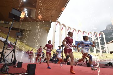 L’entrée des joueuses de la Russie et de l’Argentine. (Photo by Giorgio Perottino)